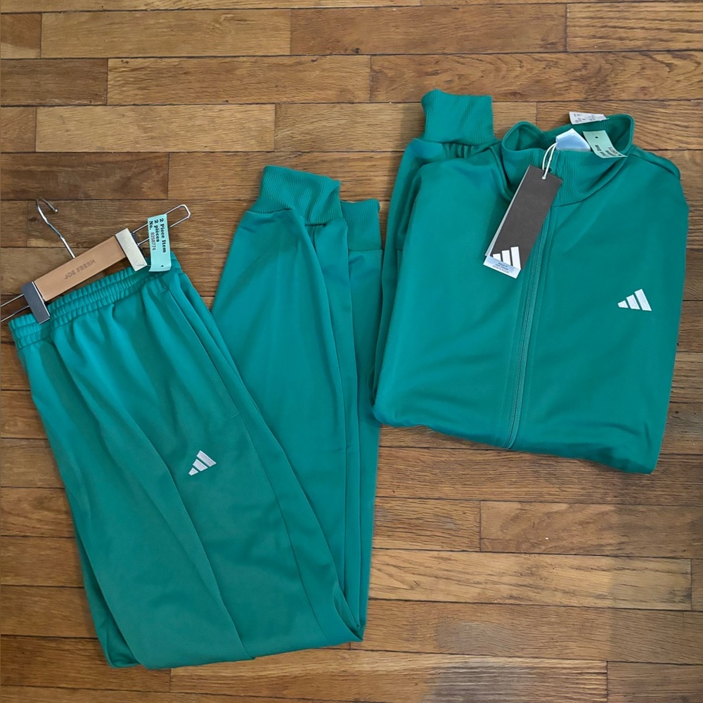 Brand New With Tags Adidas Green Tracksuit